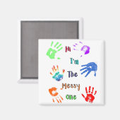 私は汚い方だ – ハンドプリ絵を描ント マグネット (正面/裏面)