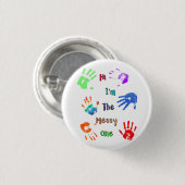 私は汚い方だ – ハンドプリ絵を描ント 缶バッジ (正面&裏面)