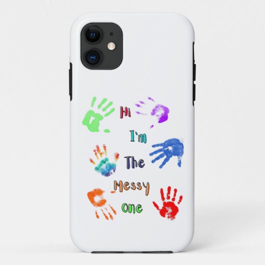私は汚い方だ – ハンドプリ絵を描ント Case-Mate iPhoneケース (裏面)