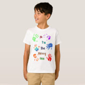 私は汚い方だ – ハンドプリ絵を描ント Tシャツ (正面フル)