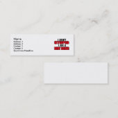 私は汚れたバイクもしくは自転車に乗る人 – プロファイルカード スキニー名刺 (正面/裏面)