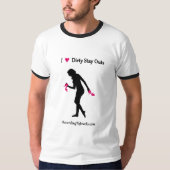 私は汚れた滞在の出口の信号器を愛します Tシャツ (正面)