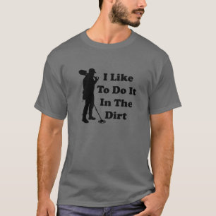 私は汚れ金属の検出でそれを行うおもしろいのが好きだ Tシャツ