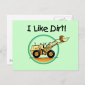 私は汚れTシャツとギフトが好き ポストカード (正面/裏面)