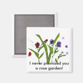 私は決してあなたにバラガーデンマグネットを約束しなかった マグネット (正面/裏面)