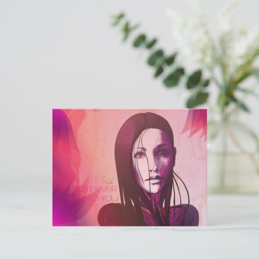 私は決してあなたに実質郵便はがきではなかったです ポストカード (スタンド正面)