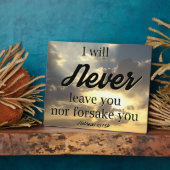 私は決してあなたを見捨てないプラーク フォトプラーク (側面)