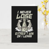 私は決してチェスに負けない学 カード (黄色い花)