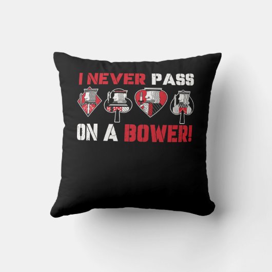 私は決してユーモアのユークルおもしろいカードGaを渡さない クッション (裏面)