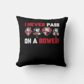 私は決してユーモアのユークルおもしろいカードGaを渡さない クッション (正面)