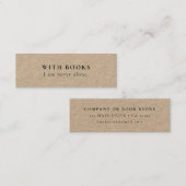 私は決して一人ではない本のミニブックマークカード スキニー名刺 (正面/裏面)