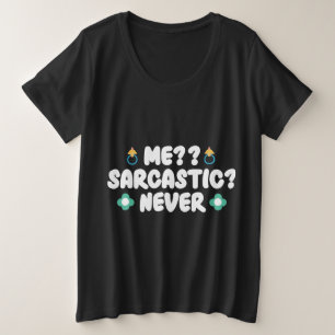私は決して皮肉ではない プラスサイズTシャツ