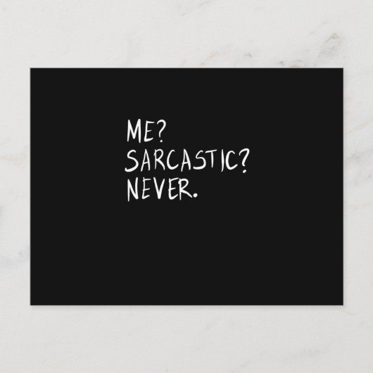 私は決して皮肉ではない ポストカード (正面)