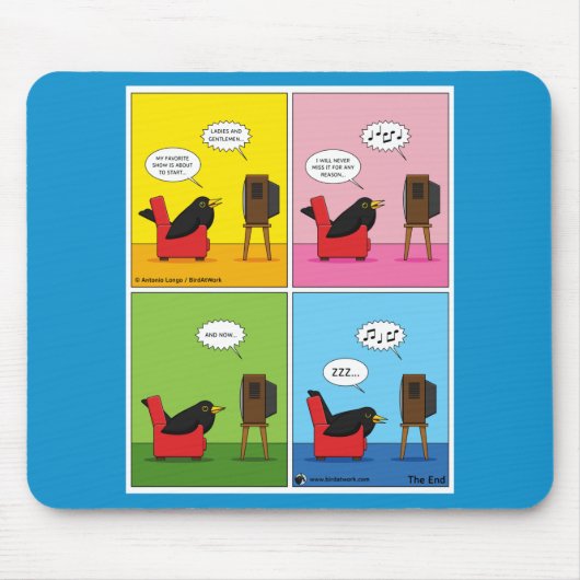 私は決して眠らない漫画 マウスパッド (正面)