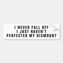 私は決して秋オフ馬トレーラーバンパーステッカー