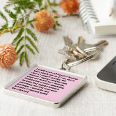 私は決して自分自身を男女同権主義と…電話しません キーホルダー (側面)