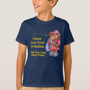 私は決して読書に疲れている育ちません Tシャツ
