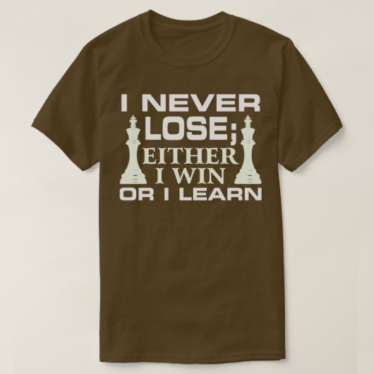 私は決して負けない。私は勝つか学 Tシャツ (デザイン正面)
