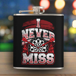 私は決し恋しく思てダーツのフラスコ6oz。 フラスク