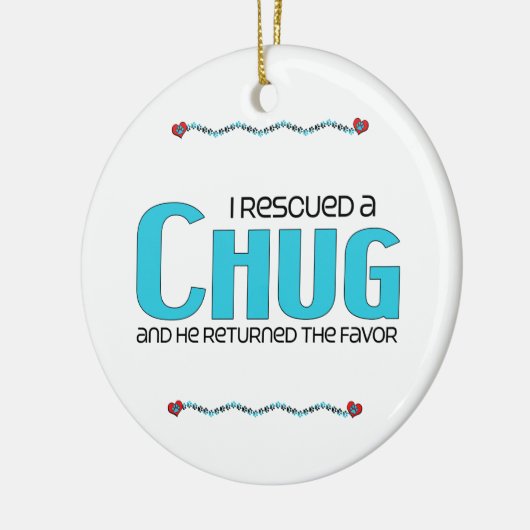 私は汽笛の音(男性)犬の採用のデザインを救助しました セラミックオーナメント (左)