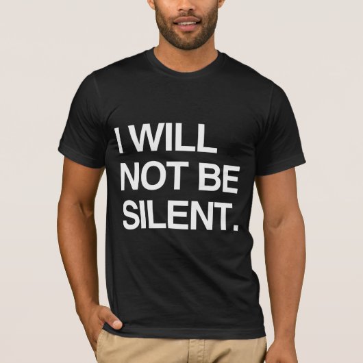 私は沈黙しない Tシャツ (正面)