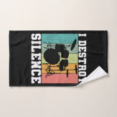 私は沈黙のヴィンテージドラ動揺してマーを破壊 ハンドタオル (ハンドタオル)