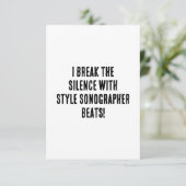 私は沈黙をスタイルで破る – ソノグラフズビート サンキューカード (スタンド正面)