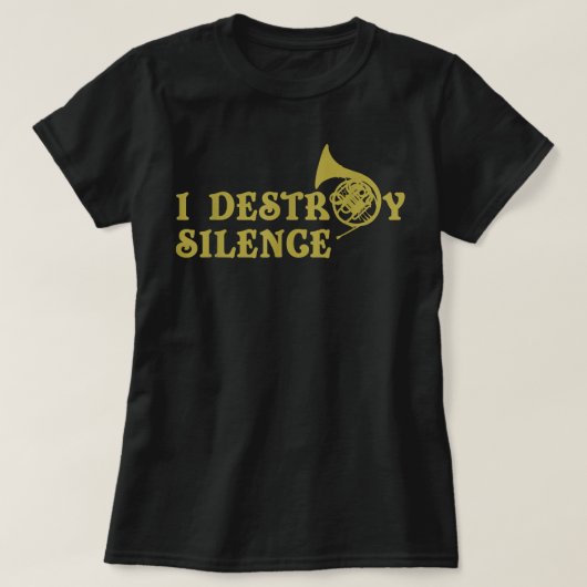 私は沈黙を破る – ホーおもしろいンフランスのプレイヤー Tシャツ (デザイン正面)