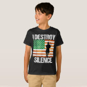 私は沈黙を破るSt patricks dayアイリッシュバグパイプ20 Tシャツ (正面フル)