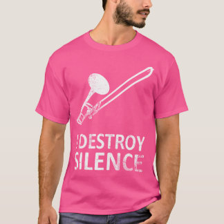 私は沈黙を破壊する – Trombone おもしろい Orchestra Tシャツ