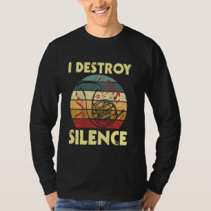 私は沈黙レトロヴィンテージホーフランスのンを破壊すフランスのる Tシャツ