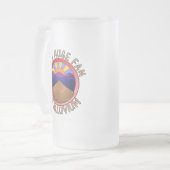 私は沖積層の地質学のしゃれの巨大なファンです フロストグラスビールジョッキ (正面左)