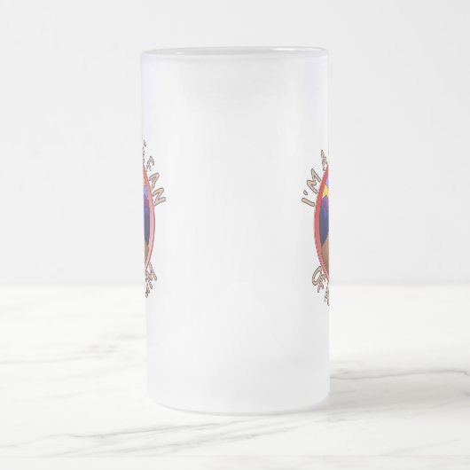 私は沖積層の地質学のしゃれの巨大なファンです フロストグラスビールジョッキ (中央)