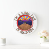 私は沖積層の地質学のしゃれの巨大なファンです ラージ壁時計 (ホーム)