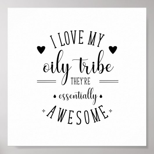 私は油性部族のポスターが大好き ポスター (正面)