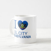 私は油都市、PAを愛します コーヒーマグカップ (正面左)