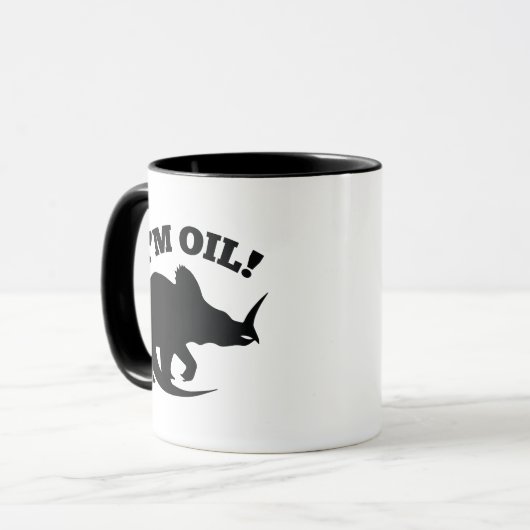 私は油! マグカップ (正面左)