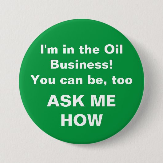 私は油 缶バッジ (正面)