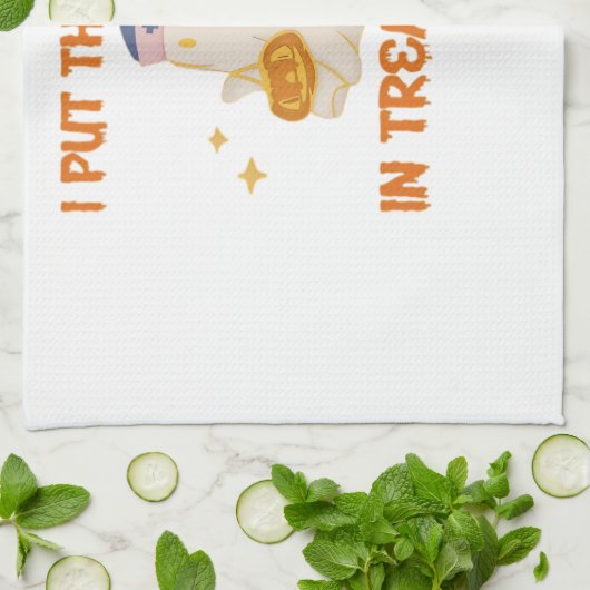 私は治療をトリートメントレトロおもしろいナース医師に入れる キッチンタオル (折り畳み)