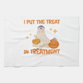 私は治療をトリートメントレトロおもしろいナース医師に入れる キッチンタオル (横)