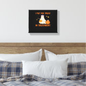 私は治療をトリートメントレトロおもしろいナース医師に入れる キャンバスプリント (インサイチュ (寝室))