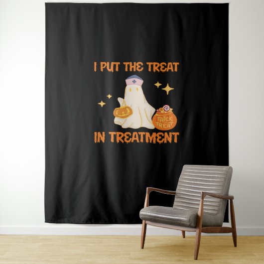 私は治療をトリートメントレトロおもしろいナース医師に入れる タペストリー (インサイチュ)