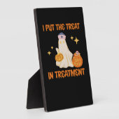 私は治療をトリートメントレトロおもしろいナース医師に入れる フォトプラーク (側面)