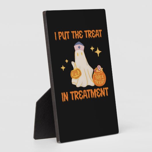 私は治療をトリートメントレトロおもしろいナース医師に入れる フォトプラーク (側面)