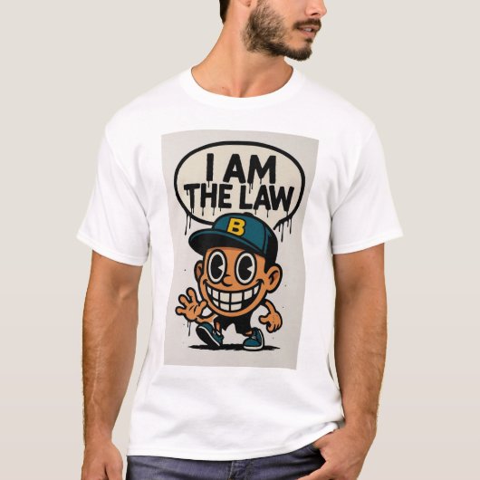 私は法である グラフィックTシャツ Tシャツ (正面)
