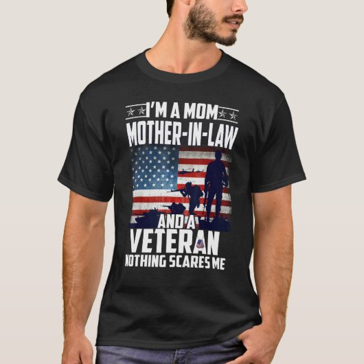 私は法の母であり、退役軍人なしScaである Tシャツ (正面)