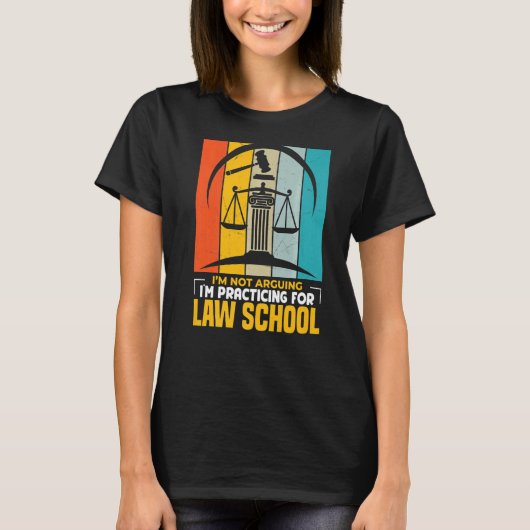 私は法科大学院の法律を守っていると主張していない Tシャツ (正面)