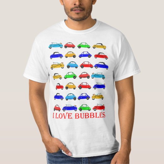 私は泡車のTシャツを愛します Tシャツ (正面)