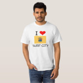 私は波都市ニュージャージーを愛します Tシャツ (正面フル)