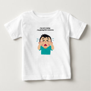 😂私は泣き叫びではなく、私のライフ与え・コンサートだ ベビーTシャツ